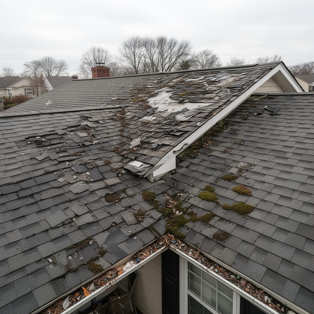 Storm Damage Repair before